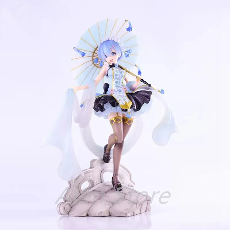 28cm Re:ZERO Starting Life in Another World Rem Qilolita Anime Girl Figure Remu Ram Action Figure Adult Collectible Doll Toys