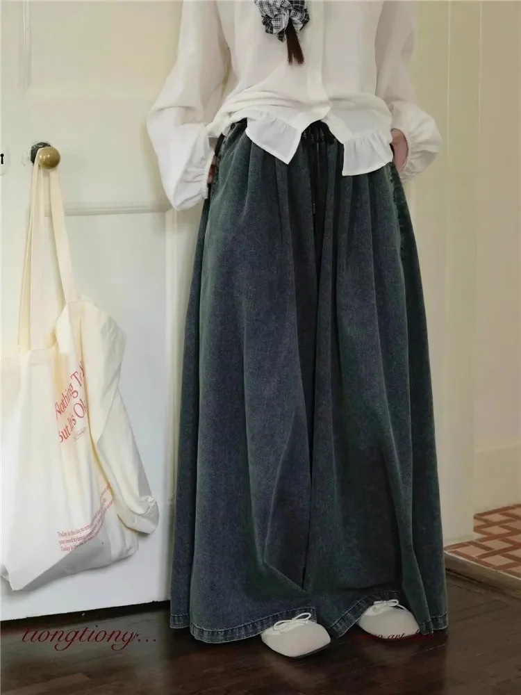 

plus Size Vintage Waed Denim Pants High Waist Straight Leg Loose Fit for Teen Boys And Girls Summer Casual Straight Leg Jeans