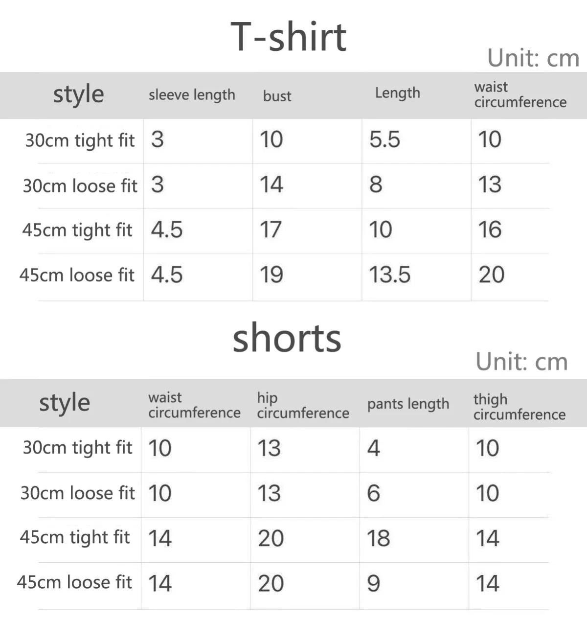 ชุดเสื้อผ้าตุ๊กตาสำหรับตุ๊กตา BJD ขนาด 30/45 ซม. เสื้อยืดและกางเกงขาสั้น ชุดแต่งตัวของเล่นเด็กผู้หญิง ของเล่นบ้านจำลอง ของขวัญ อุปกรณ์เสริมตุ๊กตาขนาด 1/6 1/4 (ไม่รวมตุ๊กตา)