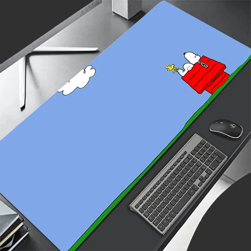 لوحة الماوس XL Lockedge ملحقات الألعاب الكبيرة ألعاب الكمبيوتر لوحة المفاتيح ماوس حصيرة مكتب XXL الكرتون سنوبي ماوس للهدايا