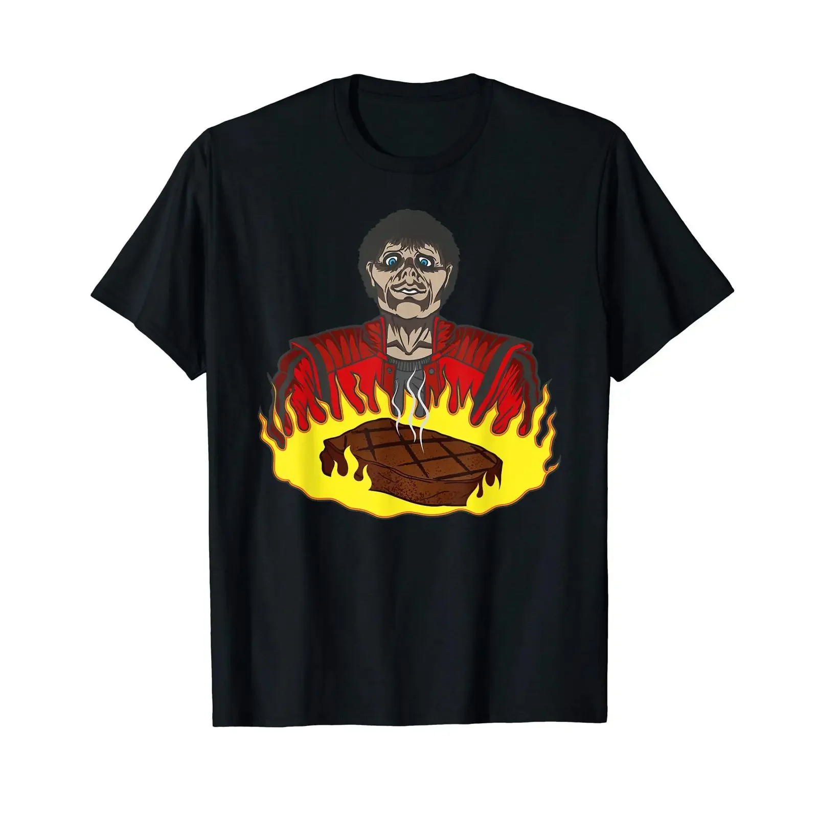 C'est un homme drôle de gril regardant barbecue viande T Shirt vintage Washed streetwear Stretched Soft graphic Unisex Slightly