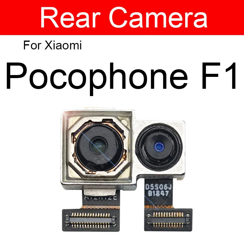 Front & Rear Camera Module For Xiaomi Pocophone Poco F1 Main Back Big And Facing Small Camera Flex Cable Replacement Repair