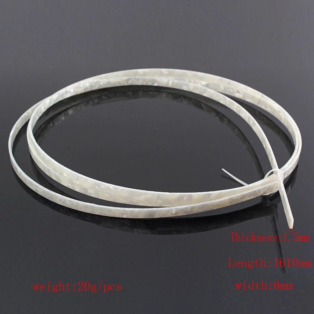 

6Mm White Guitar Binding Strips Polished Durable For Acoustic Classical Guitar Ukulele Mandolin Luthier Diy