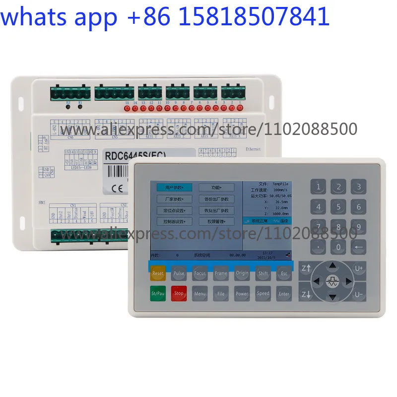 RDC6442  motion control card CO2 engraving and cutting machine 6445S color screen system Ruida main board
