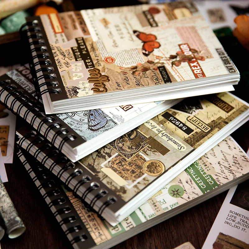 50pcs Vintage Large Size Journal Collage Stickers, Mixed Various Patterns, Journal DIY Decoration Material Set
