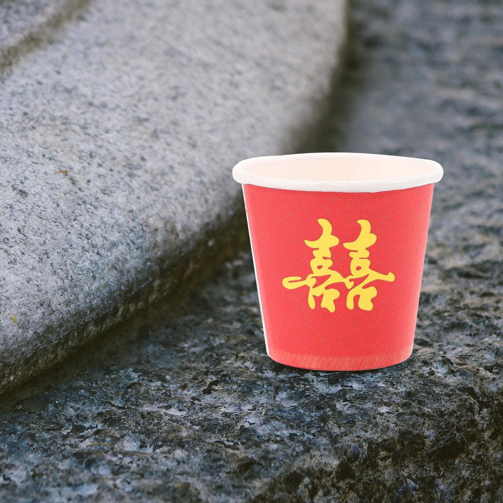 

50 pcs Xi Paper Cups Wedding Disposable Small Toasting Glasses Paper Tea Cups for Drinks Bride Party Kitchen Bar