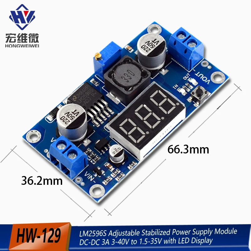 Lm2596 DC DC Abwärts wandler Spannungs regler LED Anzeige Voltmeter 4.0 ~ 40 bis 1,3-37V Buck Adapter einstellbare Strom versorgung