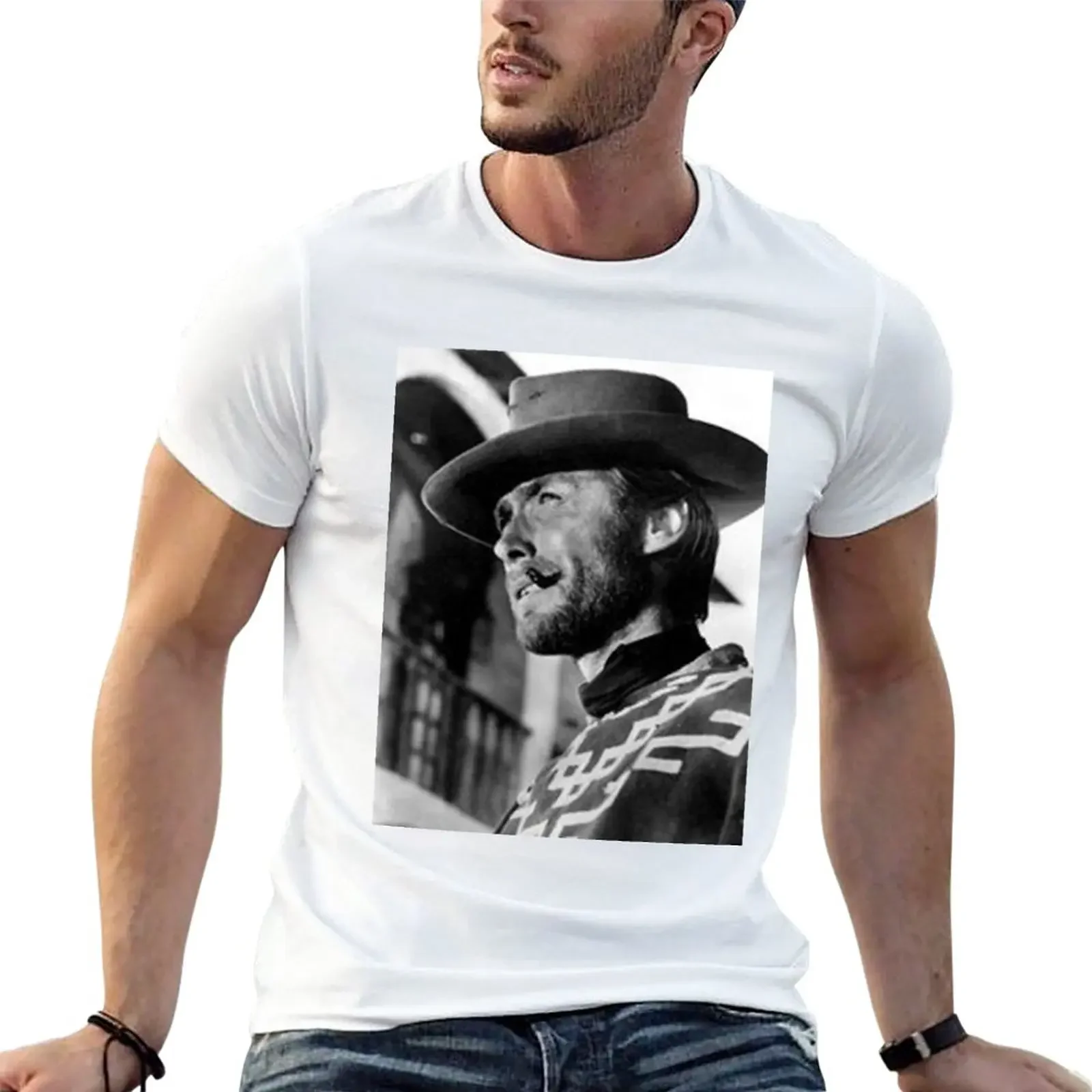 streetwear fashion vintage Summer Male Hot Sale The Clint Eastwood Archive T-Shirt quick drying shirt Anime t-shirt sweat