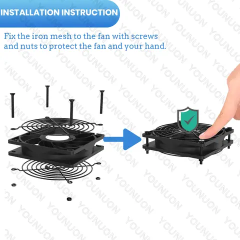 8 best sales 80 मिमी फैन ग्रिल - №4