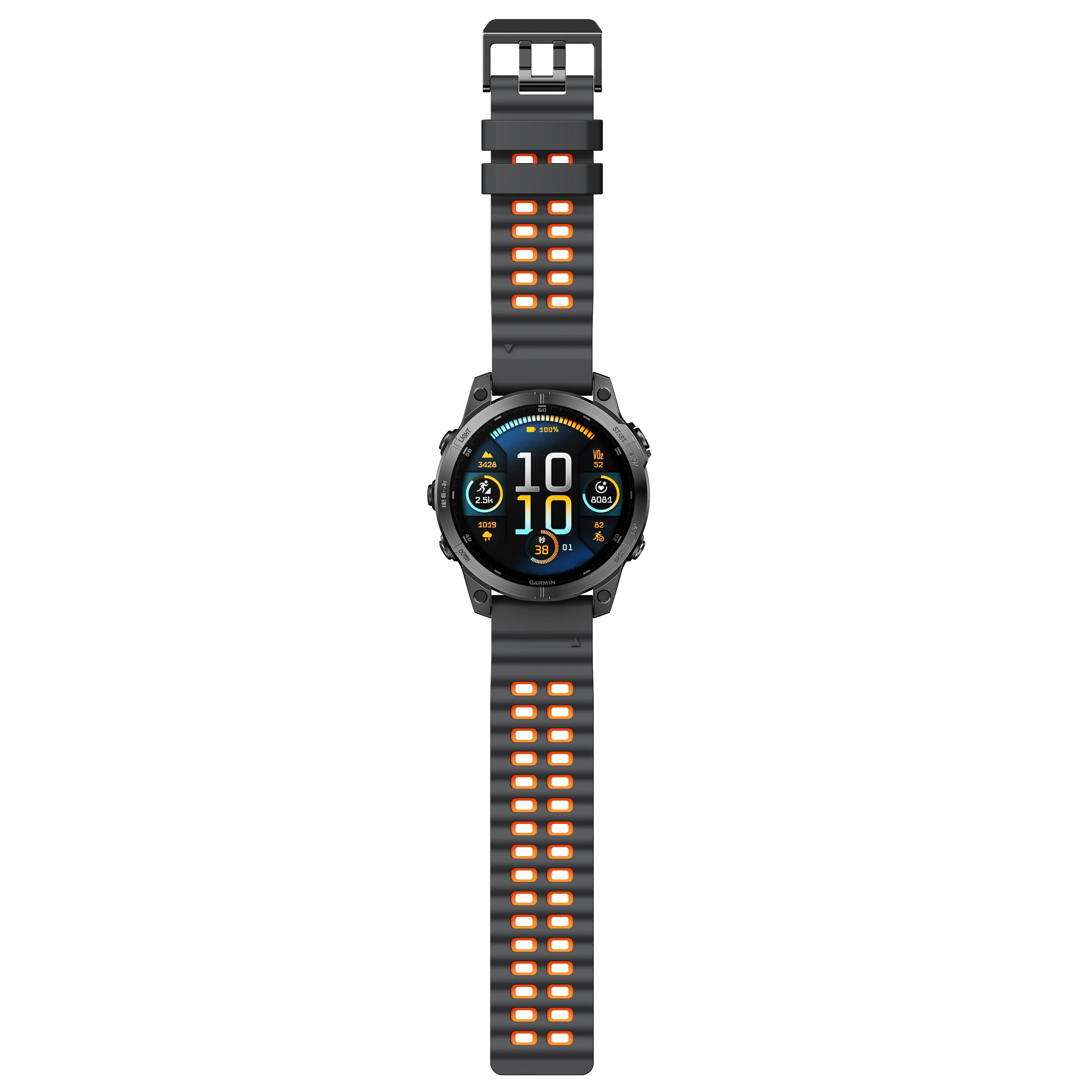 Marine Zweifarbiges Schnellverschluss-Silikon-Uhrenarmband mit 316SS-Schnalle für Garmin Fenix 5-8, Tactix, Epix Pro, Instinct – Detail 5