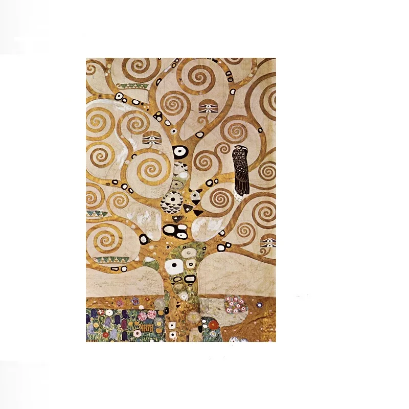Gustav Klimt Tree of Life Stoclet Art Nouveau , Art Picture Print Canvas Poster Home Wall Decor