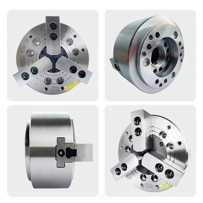 All steel hollow solid hydraulic three jaw chuck hydraulic power chuck 5 6 8 10 12 15 inches