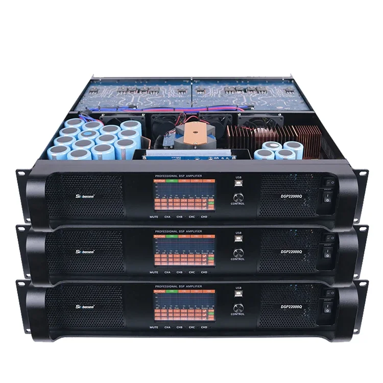DSP22000Q dsp power amplifier 4 channel 5000 watts amplifier module with dsp