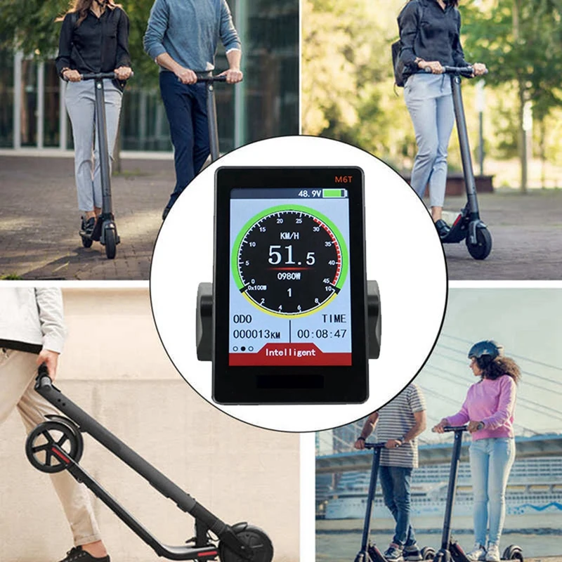 Écran d'affichage LCD pour vélo électrique M6T, 24V-60V, panneau universel pour scooter électrique, écran de document avec USB pour vélo électrique