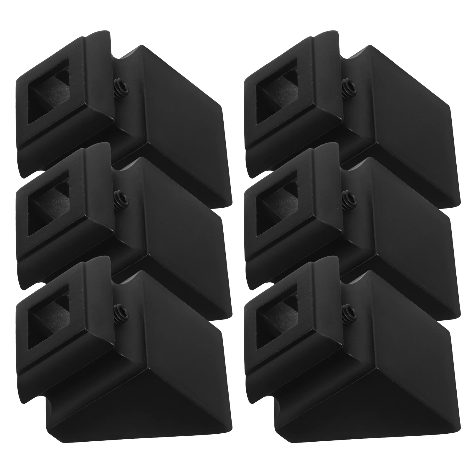 

6pcs Stair Handrail Column Post Anchor Shoes Railing Bases Staircase Balusters Spindle Heavy Duty Decorative Slope Modern Style