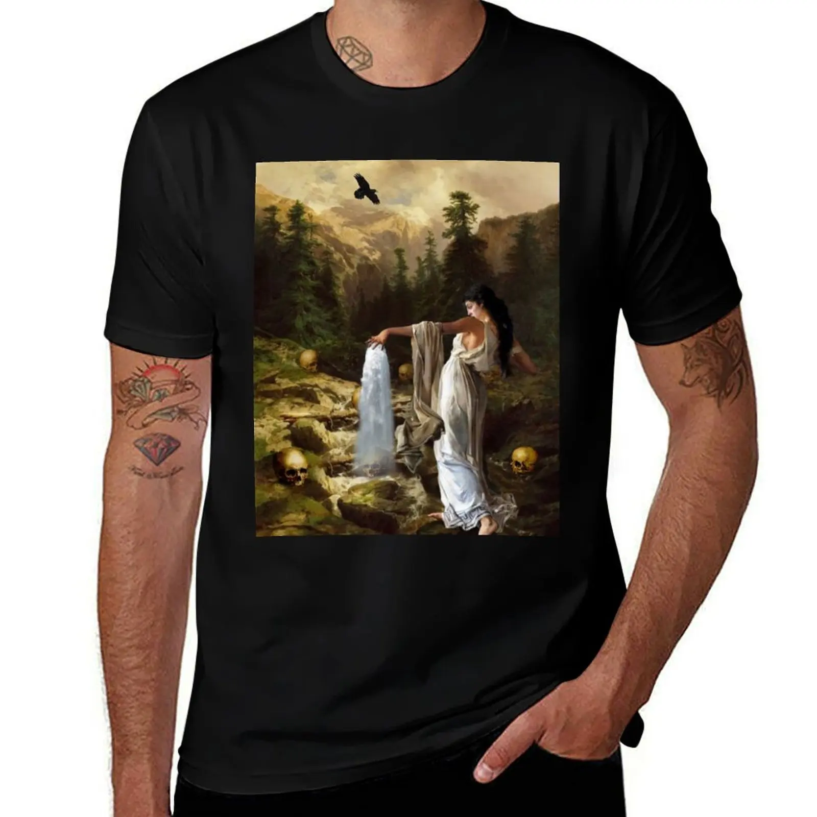 

EVERYTHING IS OMEN T-Shirt Vintage Print Crew Neck Tee