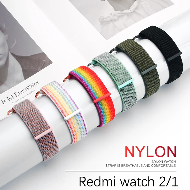 NEW Nylon strap For Xiaomi Redmi Watch 3 2 1 Case Metal Protector Case strap Bracelet Mi Watch 3 Lite Bumper Correa Band