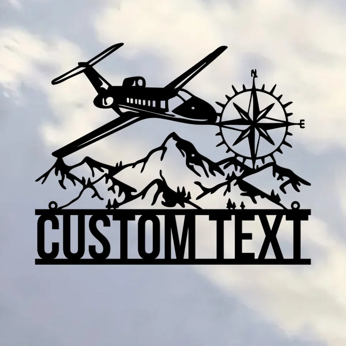 Custom Personalized Metal Wall Art and Airplane Theme - Custom Pilot Name Sign - Wonderful Gifts for Pilots, Airforce Members