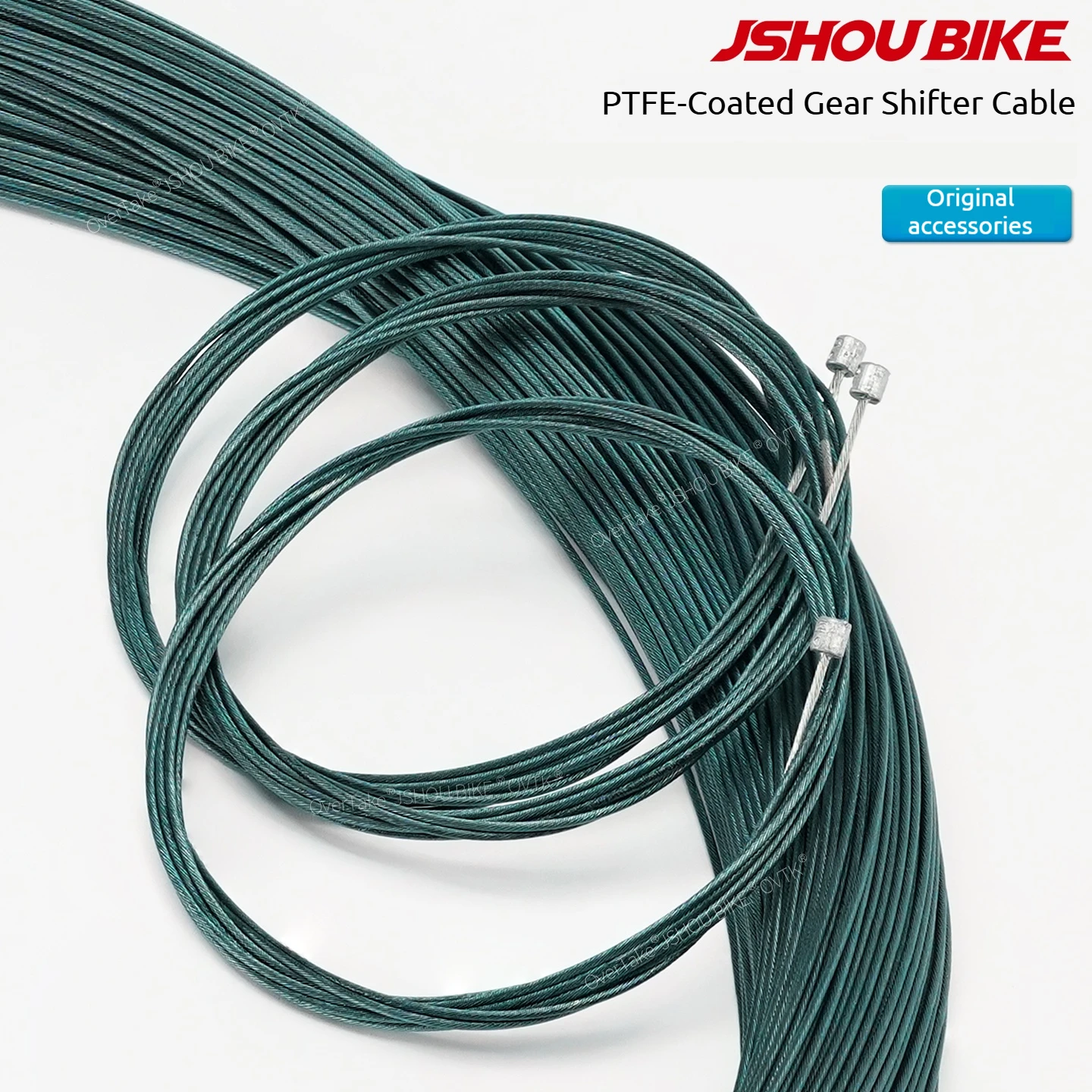 JSHOUBIKE PTFE Coated Shift Cable, Ground Stainless Steel, Smooth Shifting