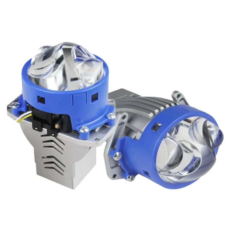 High Low Beam 1500M Bi Led Dual Lens  Projector Headlight 3.0