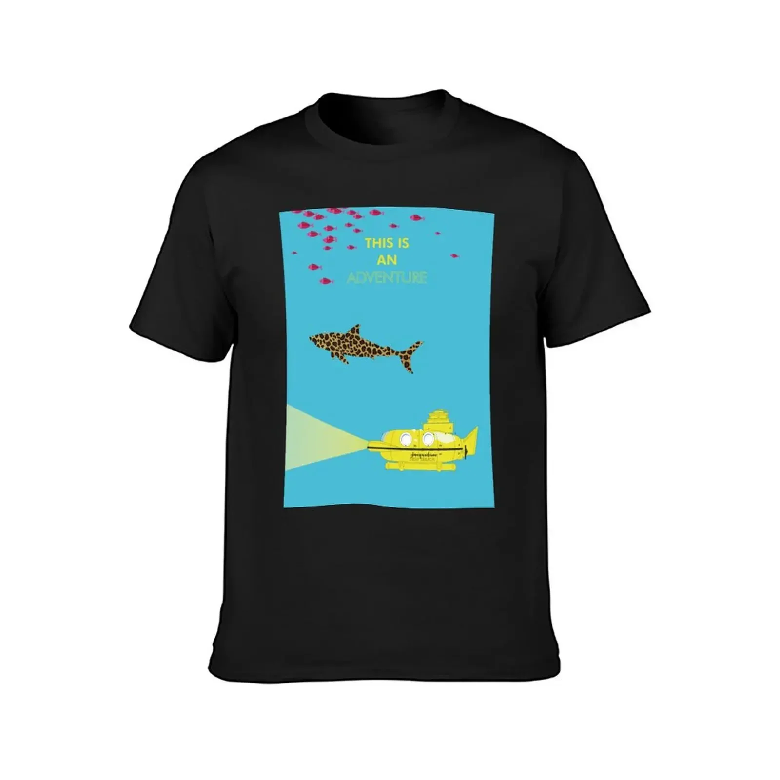 the life aquatic with steve zissou, wes anderson T-Shirt tops anime clothes vintage clothes mens big and tall t shirts