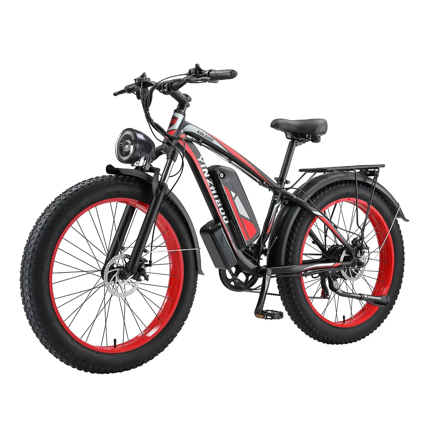 Fat Tire Electric Bike Adults 750W Motor 26 Inch Off-Road Mountain Beach Snow, Customized
