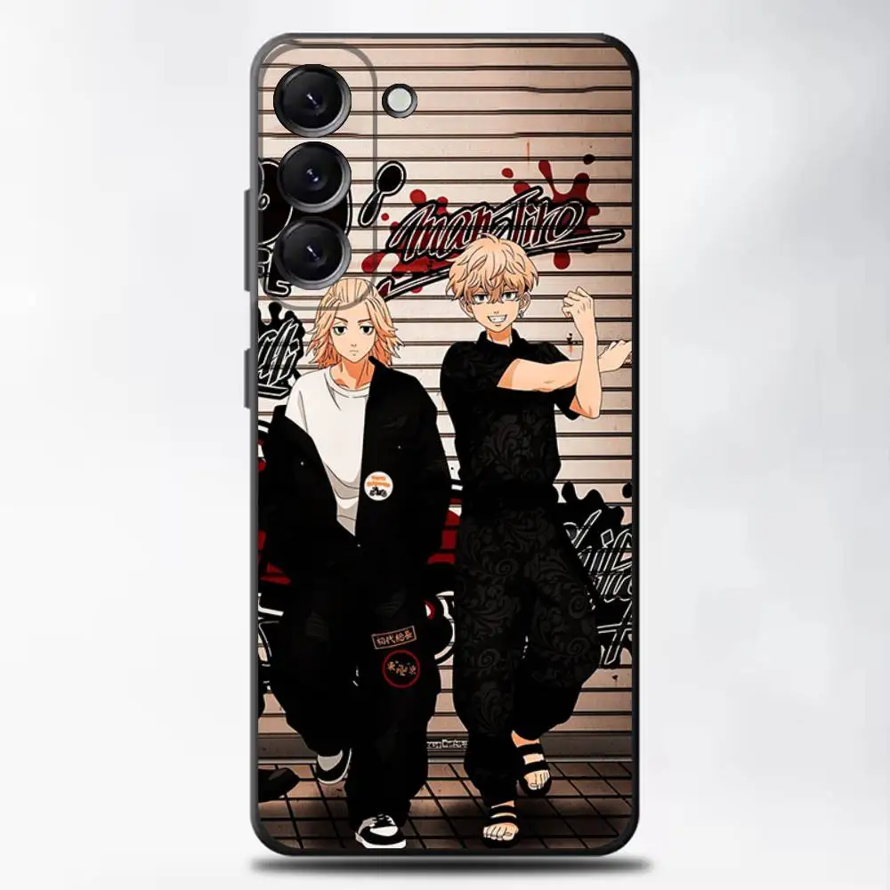 حافظة لهاتف سامسونج جالاكسي A13، A21s، A22، A31، A32، A52، A53، A71، A80، غلاف أسود ناعم