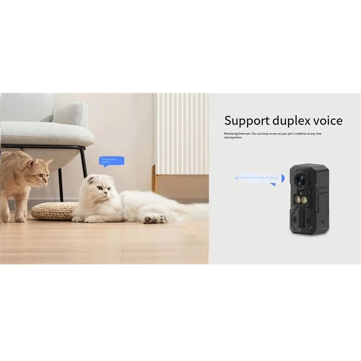 Y65A Mini PIR Video Body Camera Back Clip Photography DV Smart Camera HD Recorder Motion