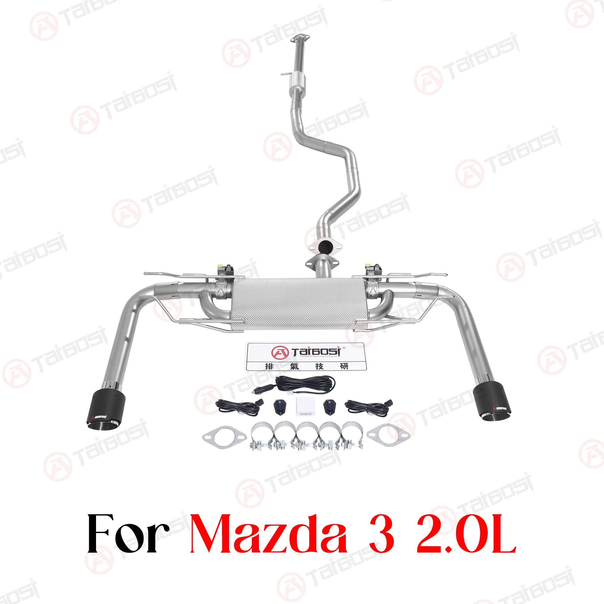 

Taibosi для Mazda 3 Axela 2014-2021 гг., 1,5 л, 2,0 л, седан, выхлопная система Catback, высокопроизводительный электронный клапан, глушитель, пульт дистанционного управления