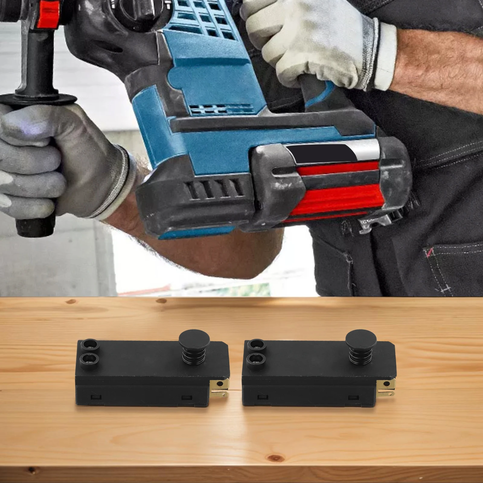 

Metal Switch Electric Pick Switch For Home Repair Unused Black Compatible Parts Electric Tools Replacement Switch