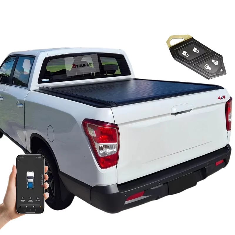 

Waterproof Electric Roller Shutter Cover for Musso Power Retractable Truck Bed Lid Remote Control Locking Function