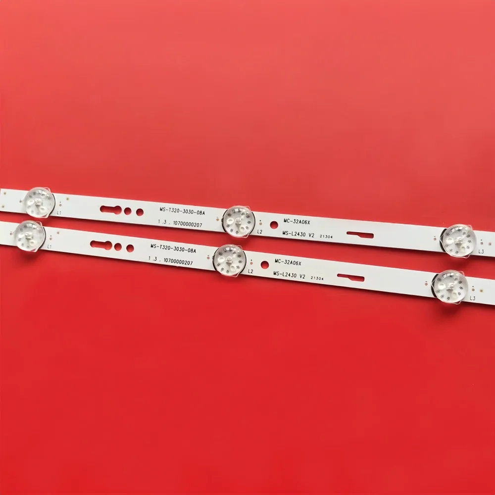 1/5TV LED شريط إضاءة خلفي MS-L2430 MS-T320-3030-08A MC-32A06X ل MC-32A3291 JS-ME32M106ED 6LED 3V