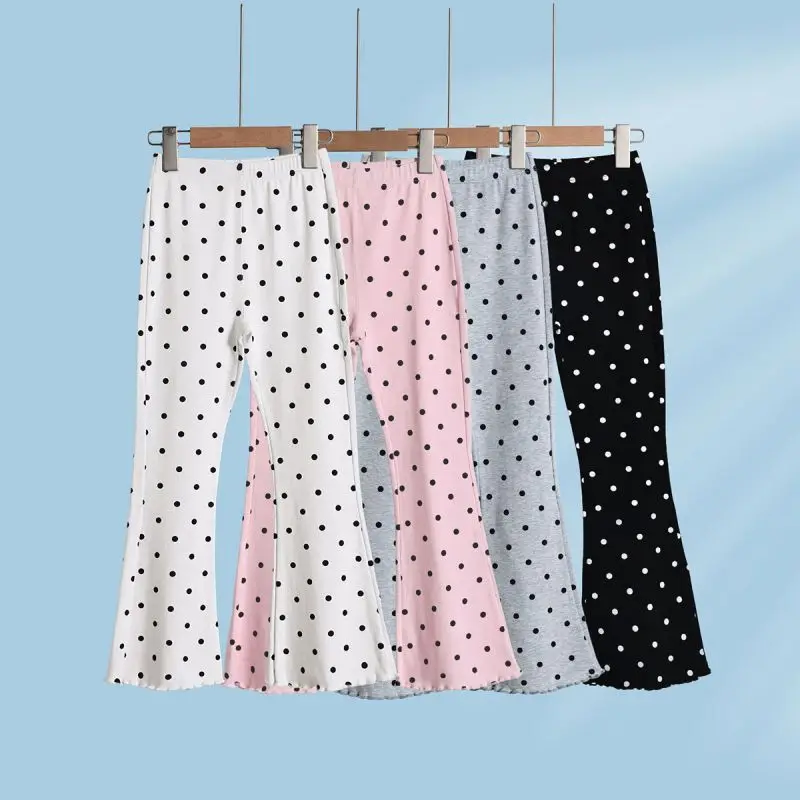 

Childrens Girls Flared Pants Kids Comfortable High Elasticity Yoga Pants High Waist Breathable Summer Leggings Casual Pants