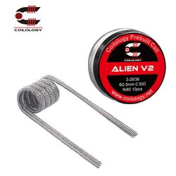 Coilologia bobina fatta a macchina Alien V2 Ni80/KA1 10pk bobina fai da te