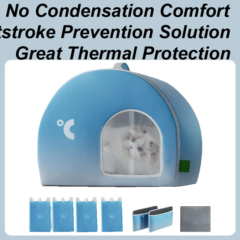 

Cooling Cat House Cats Dogs Cooling House Shelter Long Lasting Coolness High-Efficiency Weatherproof Large Pet Home For Park