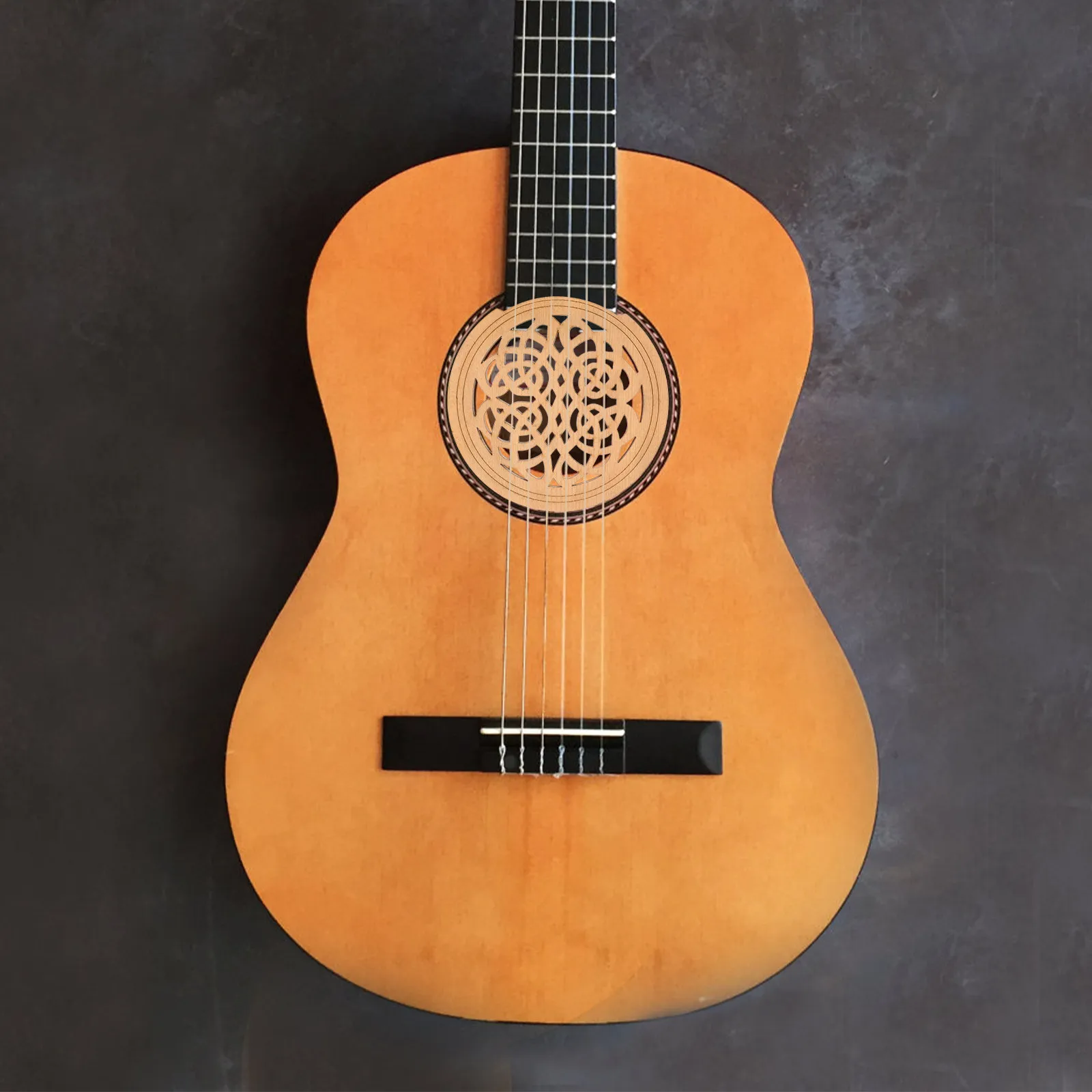 Guitar Cavity Cover Plate Sound Hole Covers Wood Mute Pad Acoustic Accessory Soundhole
