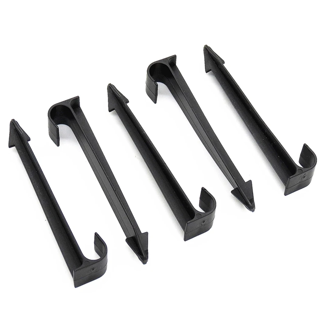 

Black High Quality Set Ground Stakes 50PCS C-Type Hold Landscape Pack Pegs Pipe Soaker Spikes Tube Yard Garden