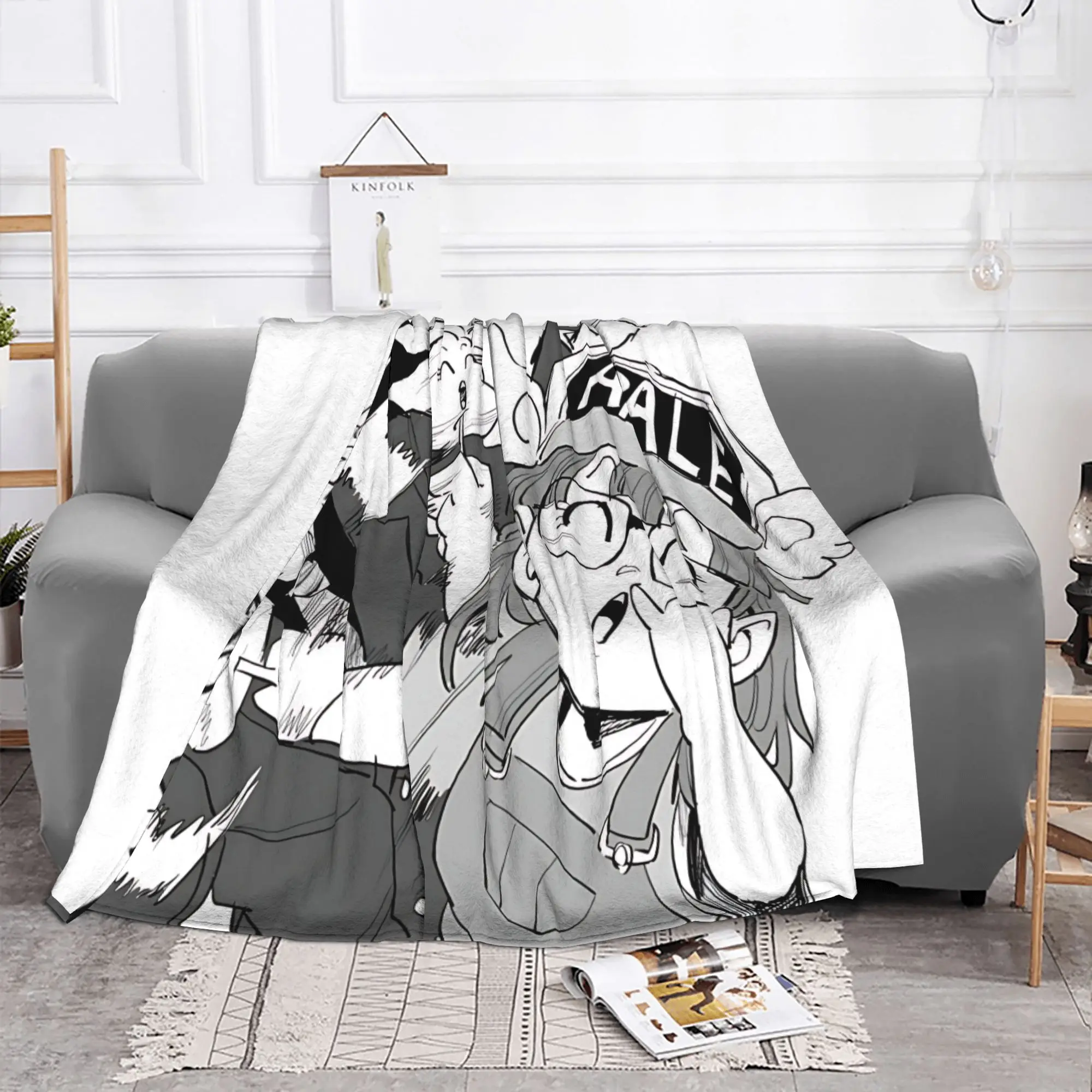 1PC Dragon Ball  home room decorations Winter Blankets for Adults Bedding Home Interior Sofa Knee