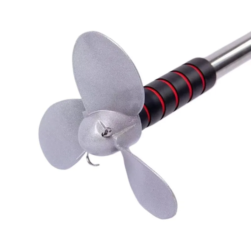 Electric Drill Manual Propeller Boat Hand Propeller Portable Canoe Hand Cranked Kayak Hand Push Oar Outboard Motor Bracket