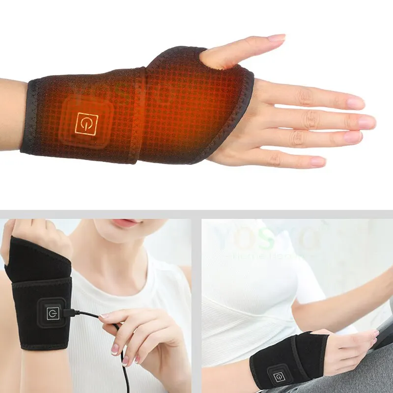 Heating Wrist Protector Sports Protection Breathable Support Sleeve Hand Joint Brace Tool Heat Health Care Device