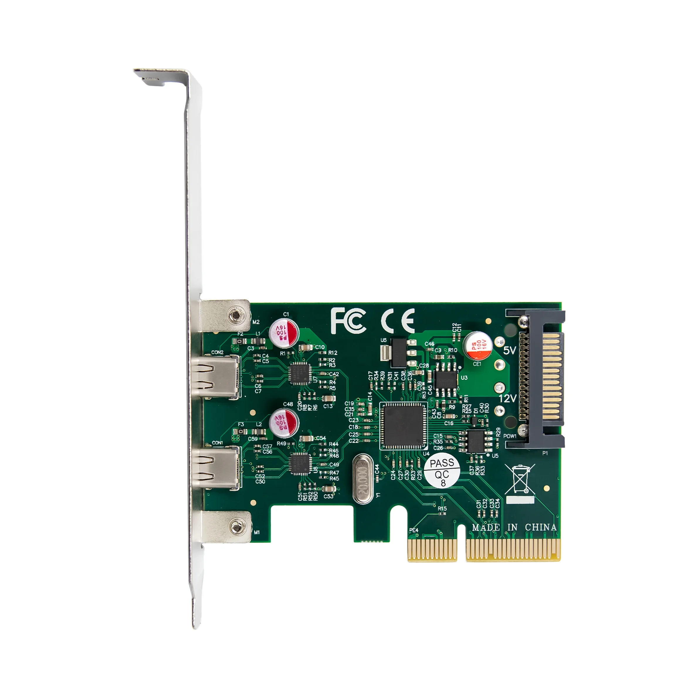 SUNWEIT ST614  PCIe X4 ASM1142 USB3.1-C 10Gbps Extended Card