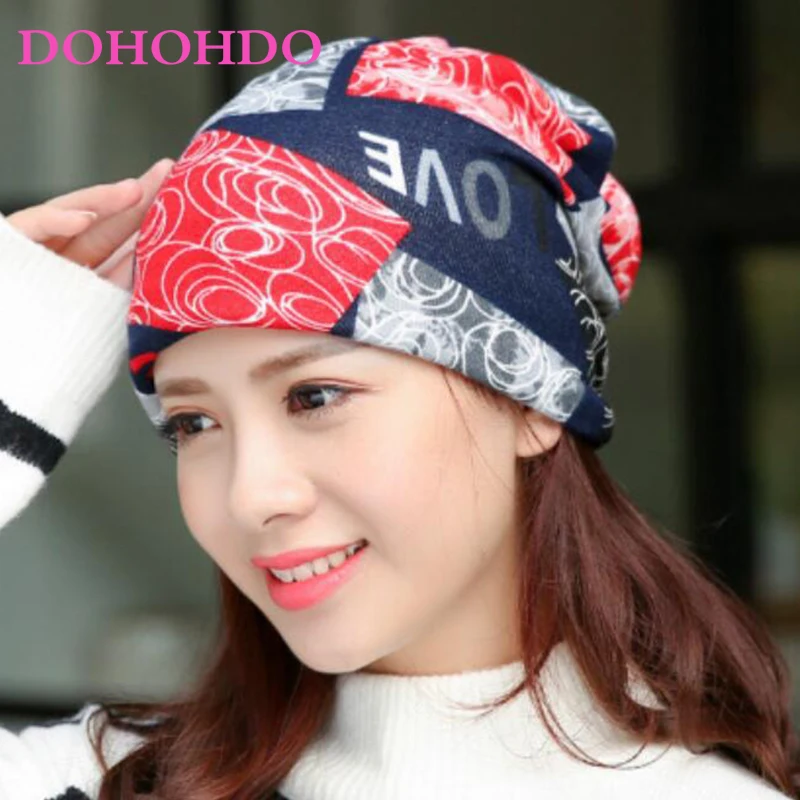 

2026 New Fashion 3 Use Cap Cotton Knitted Scarf Winter Hats For Women Letter Beanies Women Skullies Girls Gorros Women Beanies