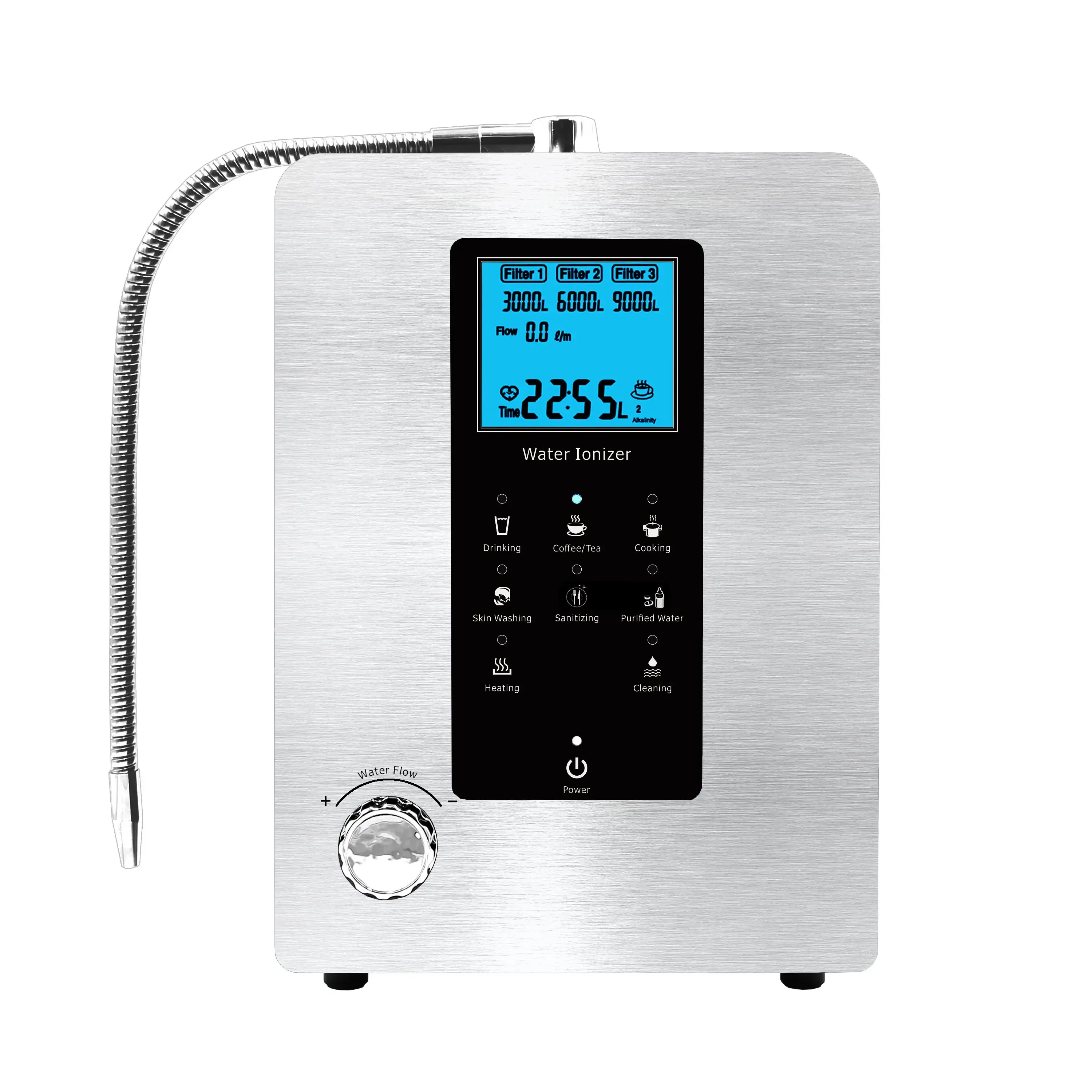 فلتر مياه قلوي منزلي/ما يصل إلى -800mV ORP/PH 3.0-11.2 آلة تنقية المياه/التنظيف التلقائي #6