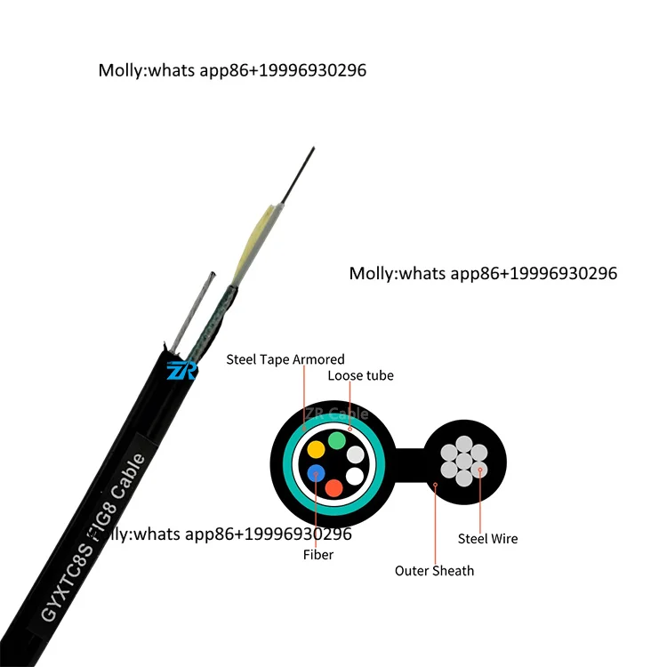 

Outdoor 2 4 6 8 12 24 Core Figure Cable GYXTC8S GYXTC8Y Figura Armored Mini Fig FTTH Drop Cable Dropcore