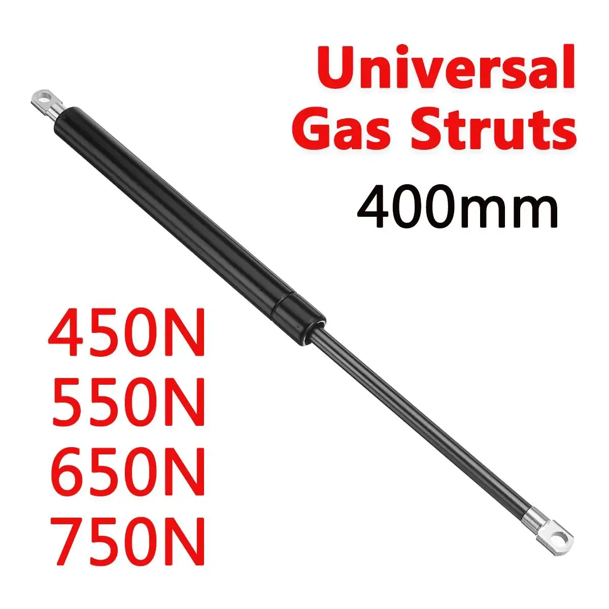 2pcs 400mm 450-750N Car Gas Strut Bars Gas Spring Hood Support Rod Shock Lift RV Bed Window Bus Caravans Camper Door