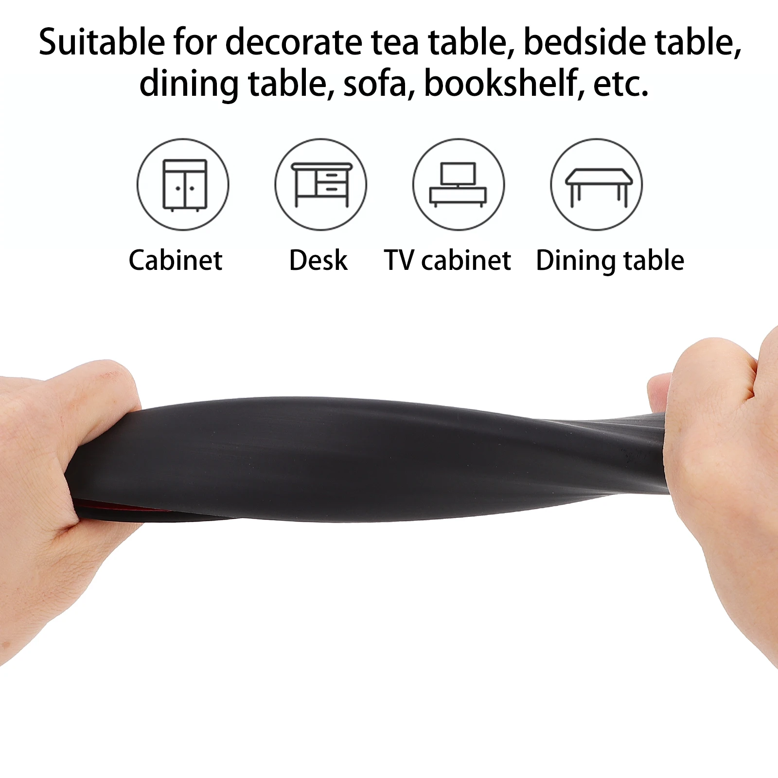 

PVC Soft Plastic Corner Protector Bumper Strip Table Guard Baby Proofing Widening Thickening Design Self Adhesive Honeycomb Air