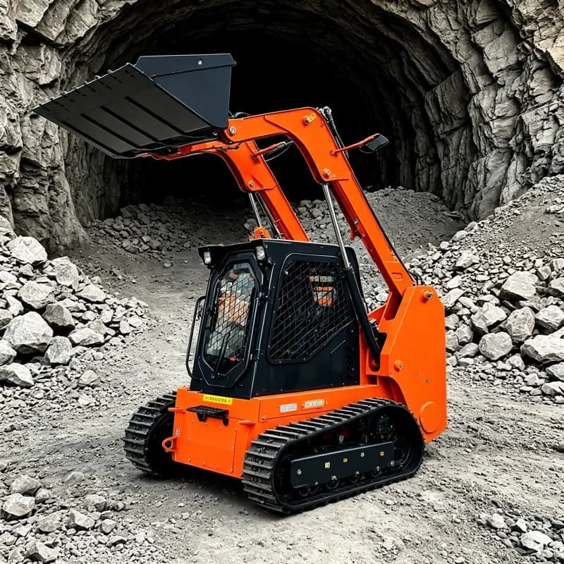 Skid Steer Loader for Utility Trenching Cable Pipe Laying Backfill Compaction Street Repair Manhole Cover Lift Customized Sale