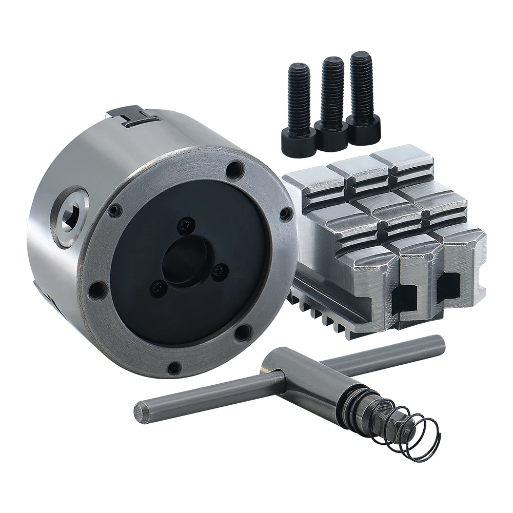 K11- 80/100/125/160/200/250 ظرف ذاتي التمركز 3 فكوك صلب لمخرطة CNC #4