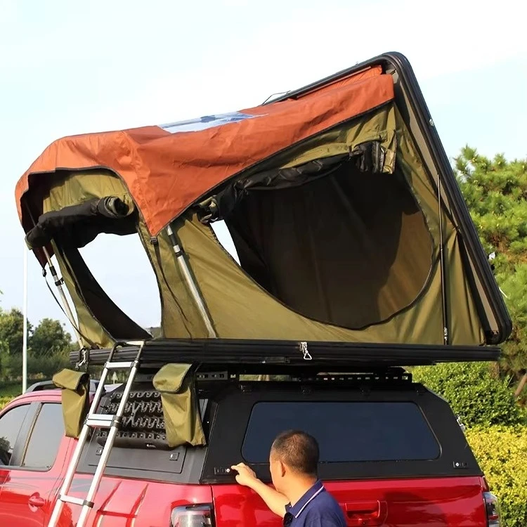 Pickup Truck Rooftop Tent Hard Aluminum Car Tent for  Gladiator Camper Wingle 7 Accesorios