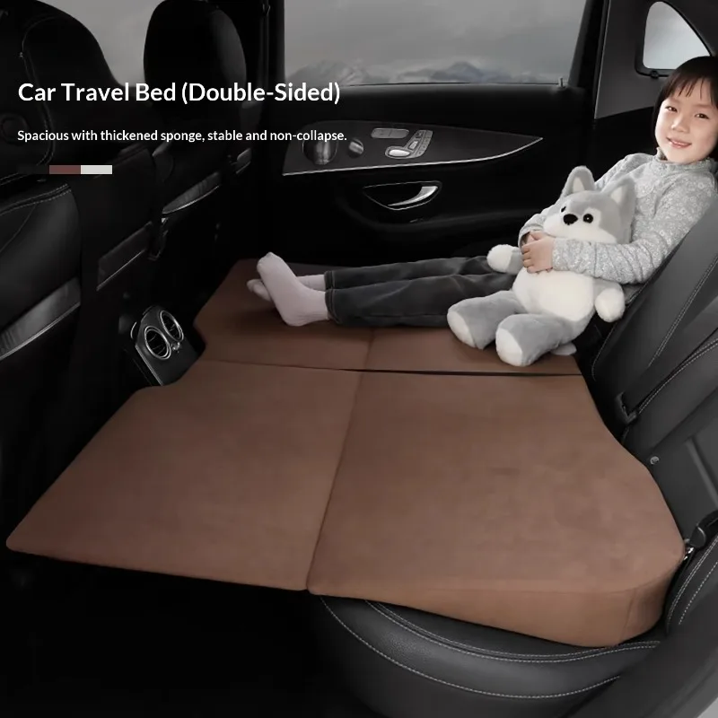 

Double Sided Use Car Air Mattress Backseat Travel Bed SUV Portable Leakproof Comfortable Quick Road Trip Camping Car Accessories